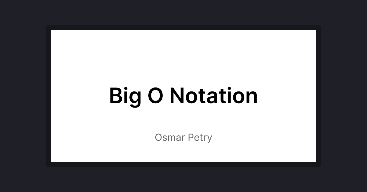 big-o-notation